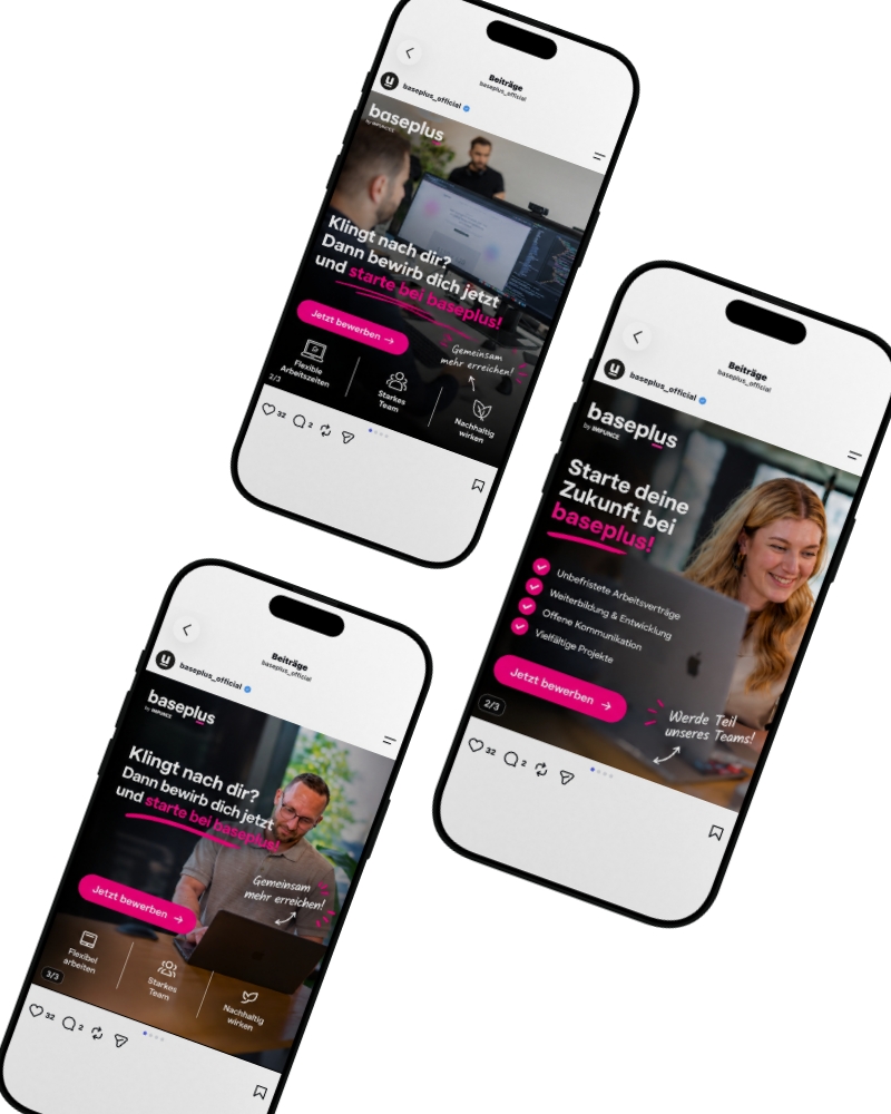 Beispiel Stellenanzeigen baseplus